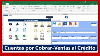Plantilla de Cuentas por Cobrar Ventas al Crédito